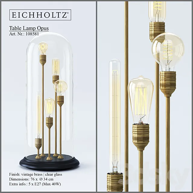 Eichholtz Opus Table Lamp 3DModel