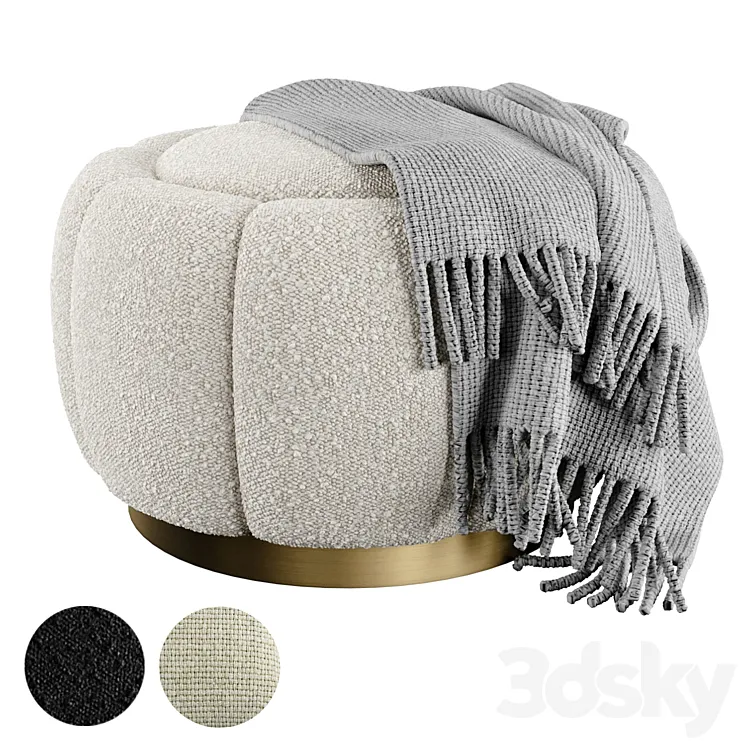 Eichholtz Ottoman Inger 3D Model Free Download