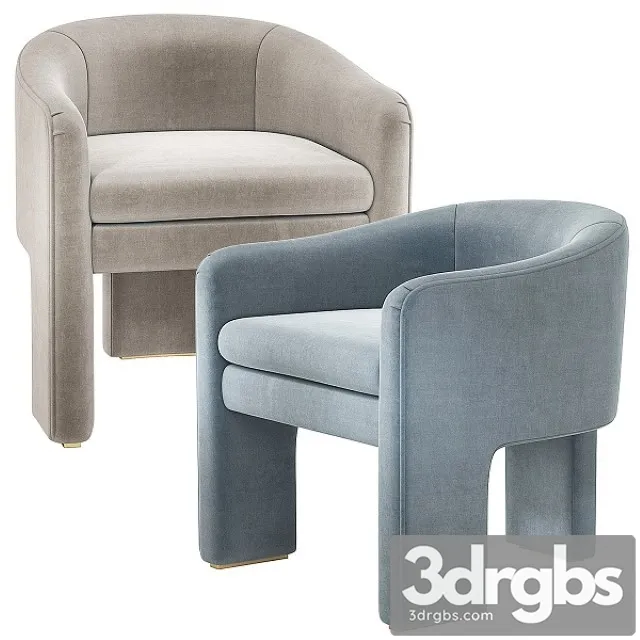 Eichholtz Pebbles Chair Three Legs 3D Model Download Eichholtz Pebbles Chair Three Legs 3D Model Download