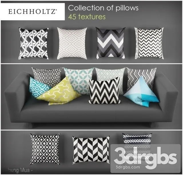 Eichholtz Pillows 01 3D Model Download Eichholtz Pillows 01 3D Model Download