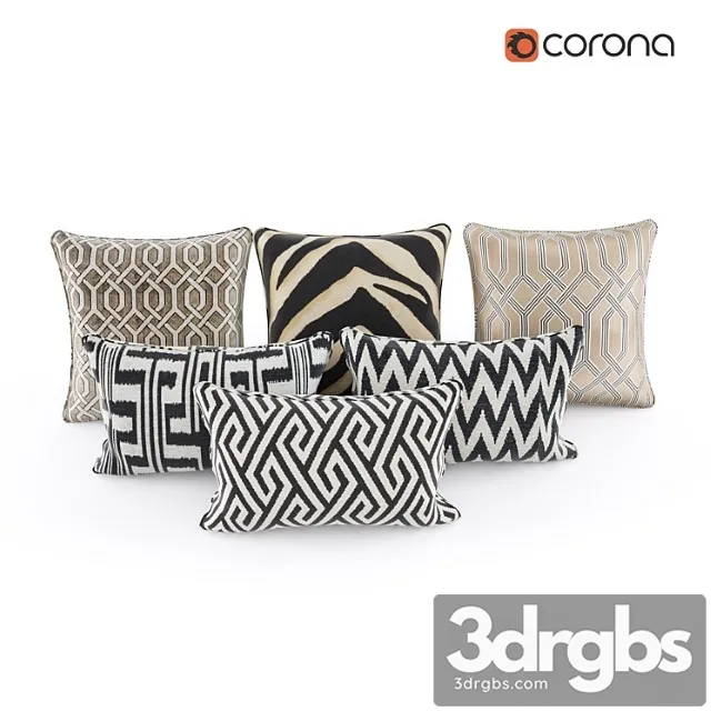 Eichholtz pillows 3D Model Download Eichholtz pillows 3D Model Download
