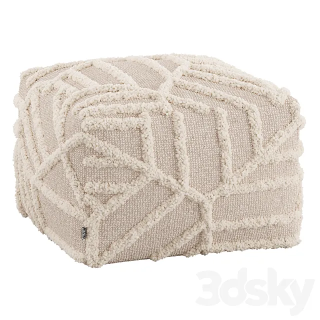 Eichholtz-San Juan Stool 3D Model Eichholtz-San Juan Stool 3D Model