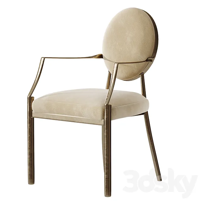 Eichholtz Scribe Dining Chair 3D Model Eichholtz Scribe Dining Chair 3D Model