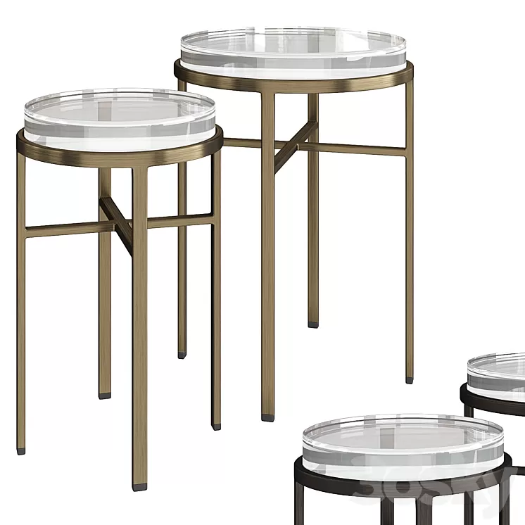 Eichholtz Side Table Hoxton 3D Model Free Download