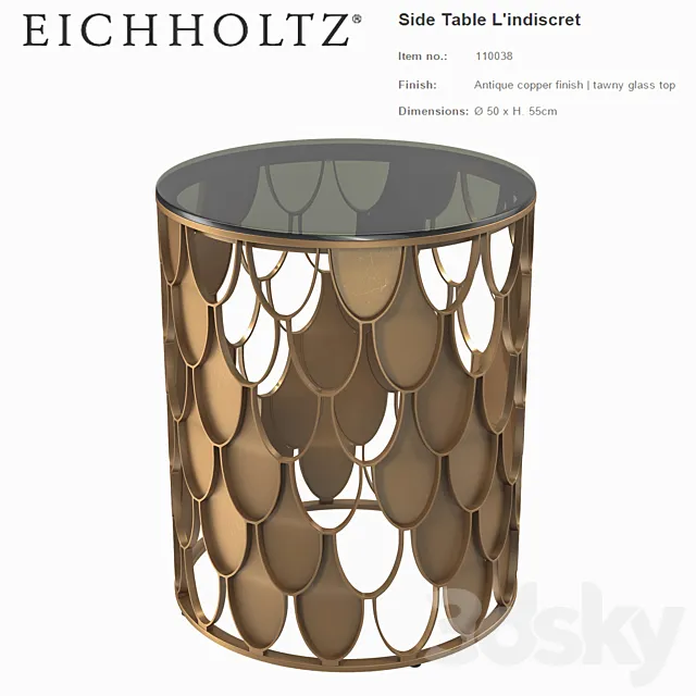 Eichholtz side table L’indiscret 3D Model Eichholtz side table L’indiscret 3D Model