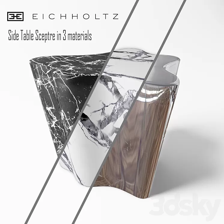Eichholtz Side Table Sceptre 3D Model Eichholtz Side Table Sceptre 3D Model