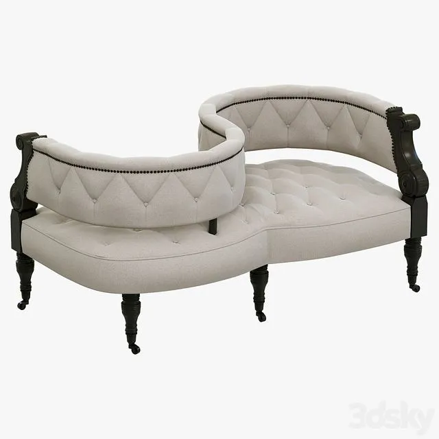 Eichholtz Sofa Gaby 3D Model Eichholtz Sofa Gaby 3D Model
