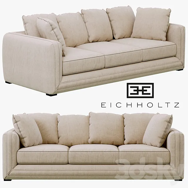 Eichholtz Sofa Menorca 3D Model Eichholtz Sofa Menorca 3D Model