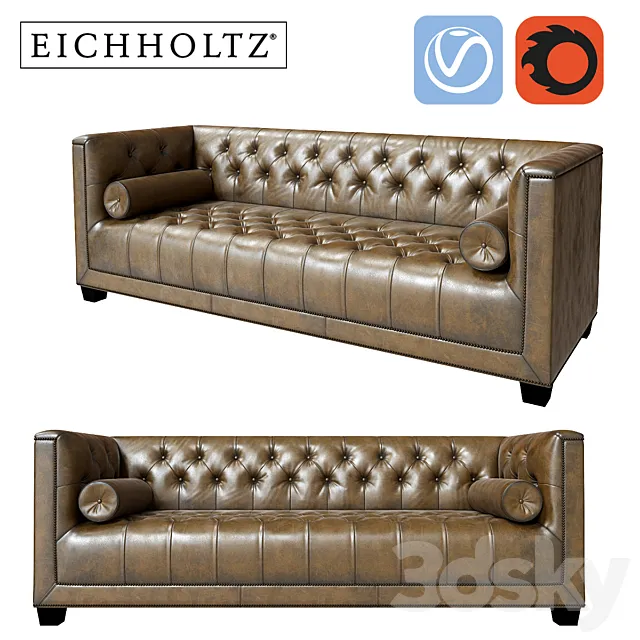 Eichholtz Sofa Paolo 3D Model Eichholtz Sofa Paolo 3D Model