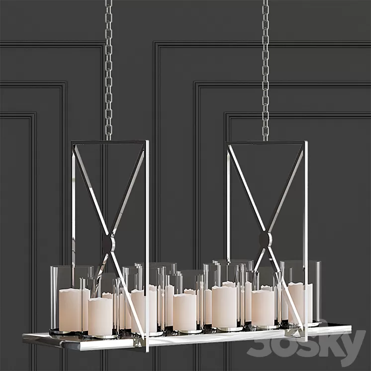 Eichholtz Summit Chandelier 3D Model Eichholtz Summit Chandelier 3D Model