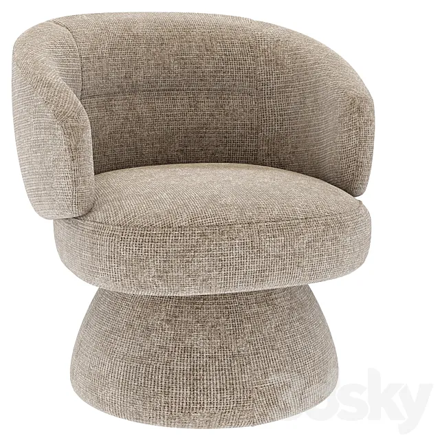 Eichholtz Swivel Chair Liberty 3D Model Eichholtz Swivel Chair Liberty 3D Model