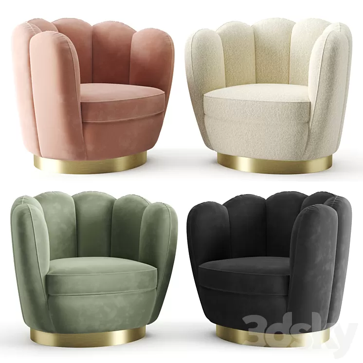Eichholtz Swivel Chair Mirage 3D Model
