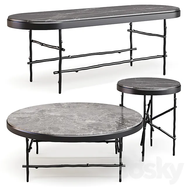 Eichholtz: Tomasso – Coffee and Side Tables 3D Model