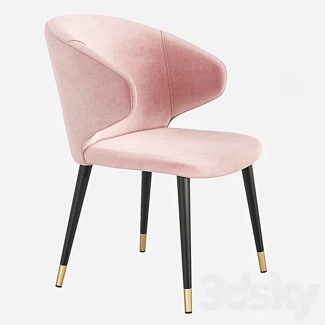 Eichholtz Volante Dining Chair 3DModel Eichholtz Volante Dining Chair 3DModel