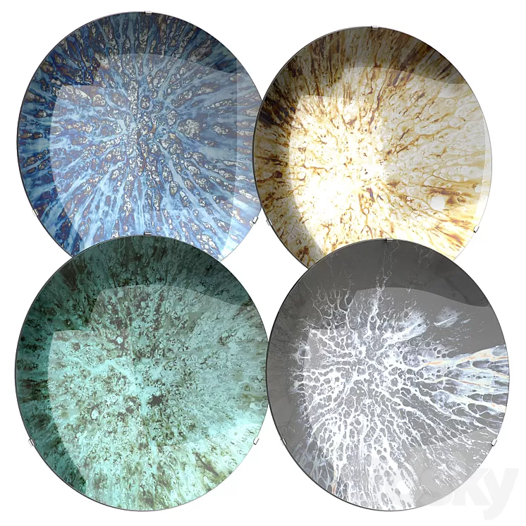 Eichholtz Wall Set LAGUNA 3D Model Eichholtz Wall Set LAGUNA 3D Model