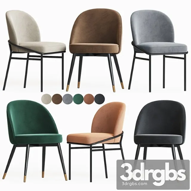 Eichholtz willis & cooper dining chair set 2 3D Model Download Eichholtz willis & cooper dining chair set 2 3D Model Download