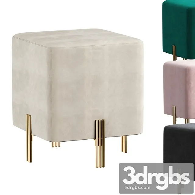 Eicholtz stool burnett 2 3D Model Download