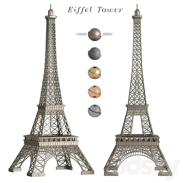 Eiffel tower 3D Model