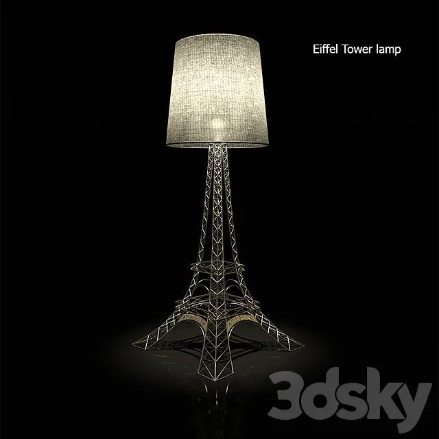 Eiffel Tower Lamp 3D Model Eiffel Tower Lamp 3D Model