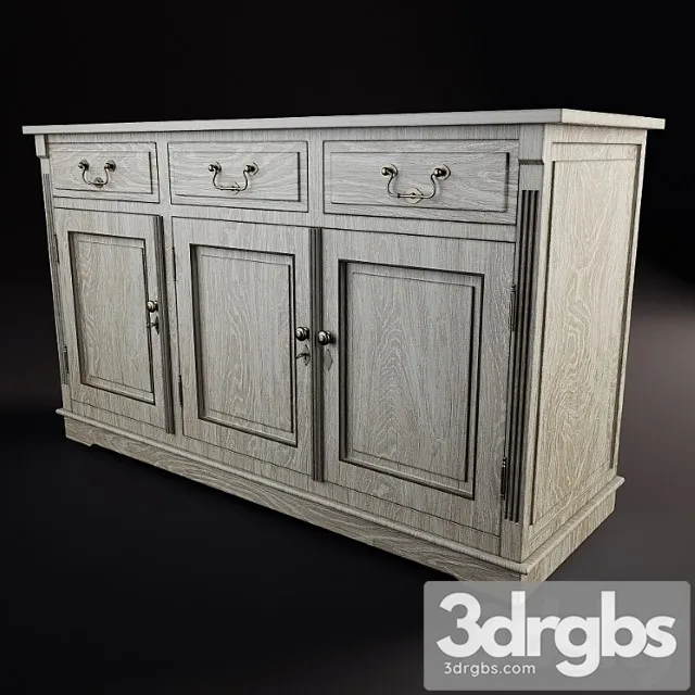 Eihholtz Dresser 3 Doors 3D Model Download