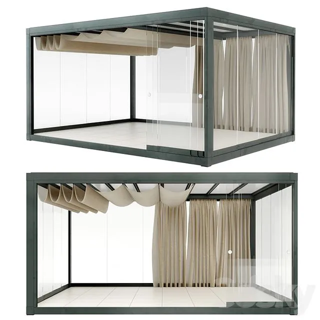 Eivissa Light & Proof pavilion Ethimo 3D Model