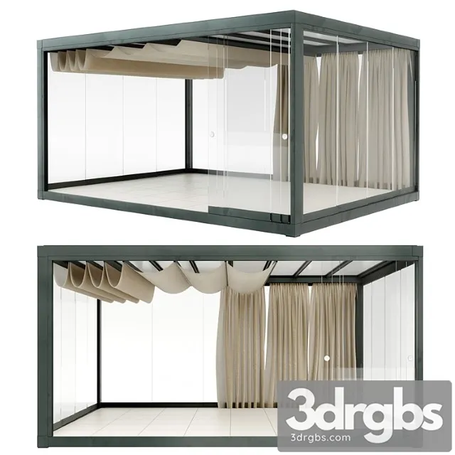 Eivissa light & proof pavilion ethimo 3D Model Download