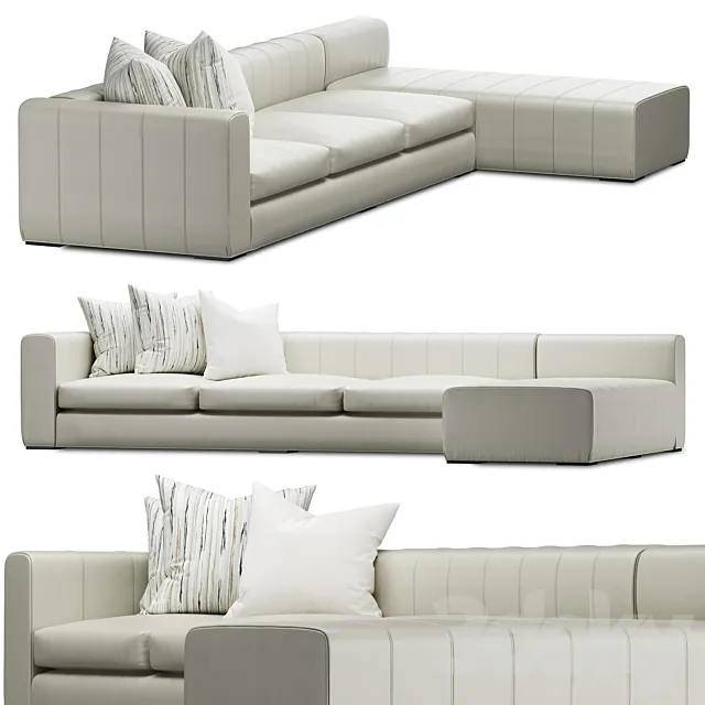 EJVictor Milano Sectional Sofa 3D Model