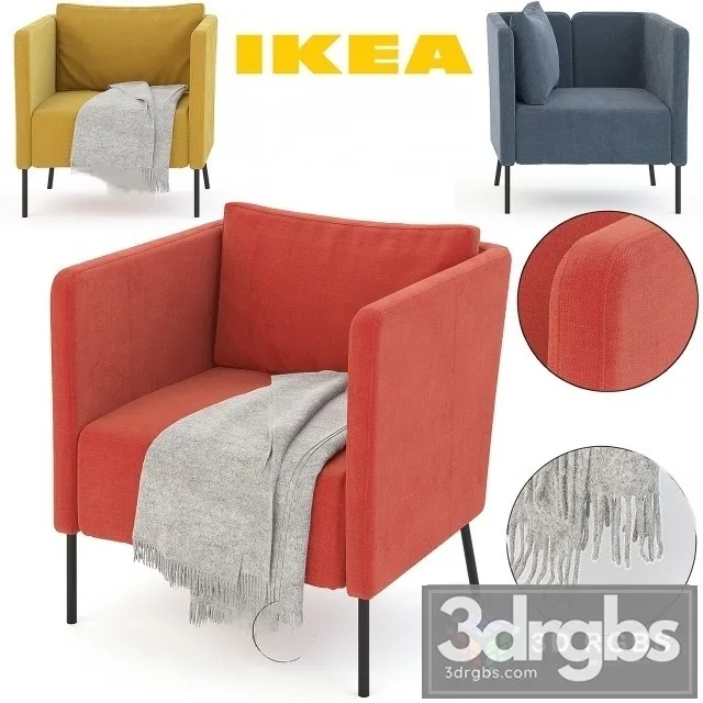 Ekere Skiftebo Armchair 3D Model Download Ekere Skiftebo Armchair 3D Model Download