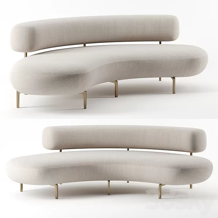 Ela sofa by Piet Boon 3D Model Ela sofa by Piet Boon 3D Model