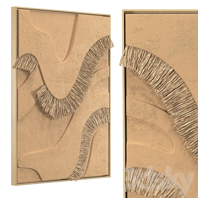 ELAN BYRD RAFFIA ART 3 3D Model