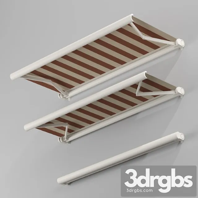 Elbow awning cassette awning 01 3D Model Download