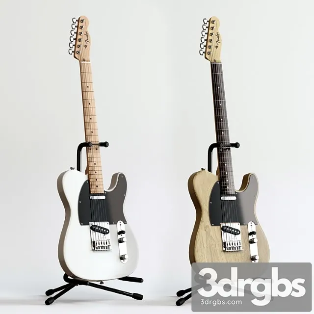 Electric guitar fender telecaster 3D Model Download