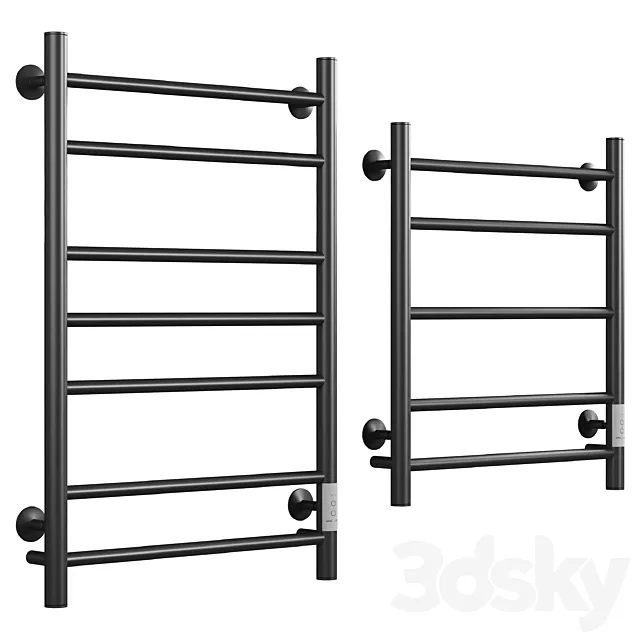 Electric heated towel rail EWRIKA Safo AS3 80×50 black 3D Model Electric heated towel rail EWRIKA Safo AS3 80×50 black 3D Model