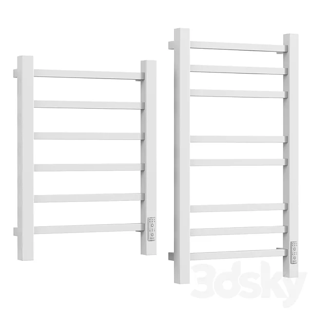 Electric heated towel rail Grois Alex 3D Model Electric heated towel rail Grois Alex 3D Model