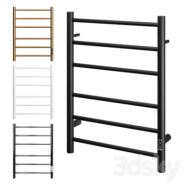 Electric heated towel rail Point Aurora 500×600 3D Model