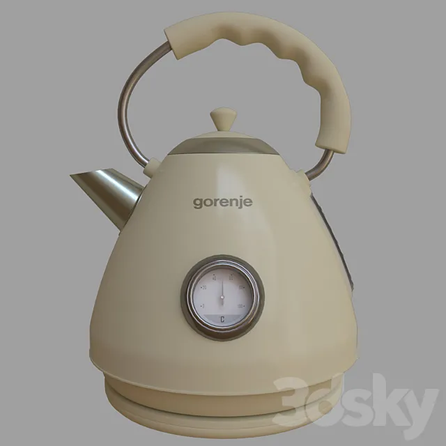 Electric kettle gorenje K17CLI 3DModel Electric kettle gorenje K17CLI 3DModel