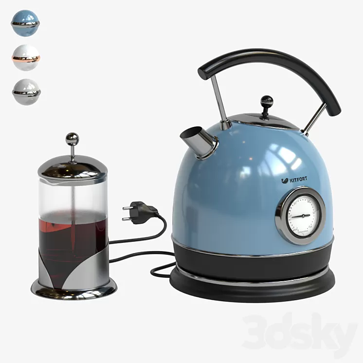 Electric kettle KITFORT 3D Model