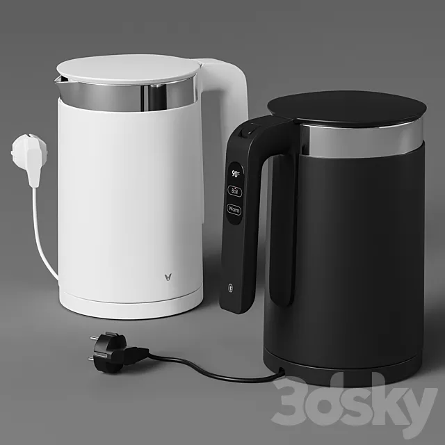 Electric kettle Xiaomi Viomi Smart Kettle 3D Model Electric kettle Xiaomi Viomi Smart Kettle 3D Model