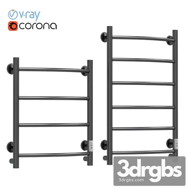 Electric towel dryer Eureka Safo Pr1 Black 3D Model Download