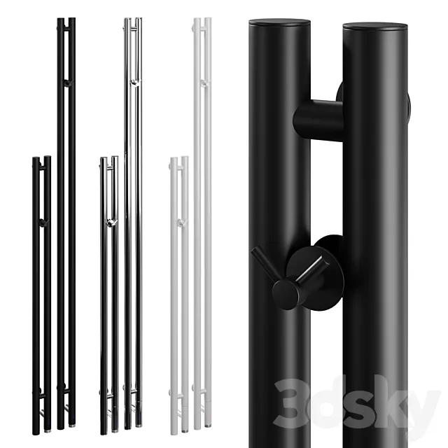 Electric towel warmer Sunerzha Nuance 3.0 120_180 3D Model Electric towel warmer Sunerzha Nuance 3.0 120_180 3D Model