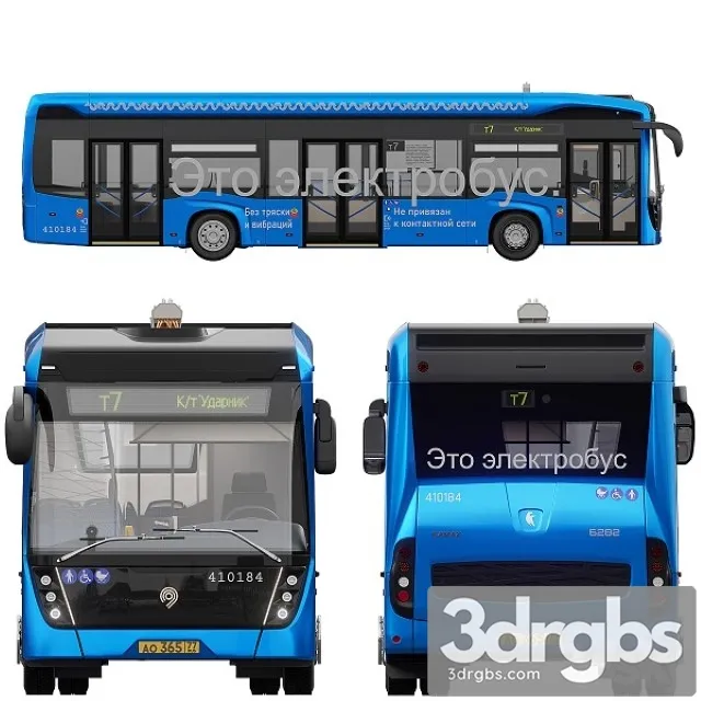 Electrobus Kamaz 6282 3D Model Download