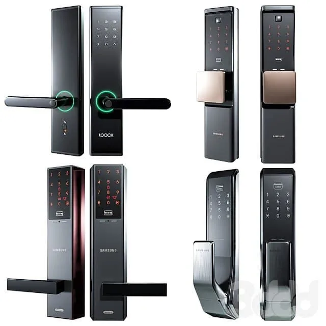 Electronic lock 3D Model Electronic lock 3D Model