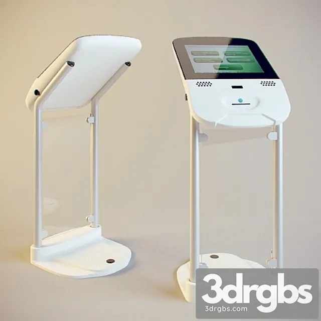 Electronic queue for savings bank 3D Model Download