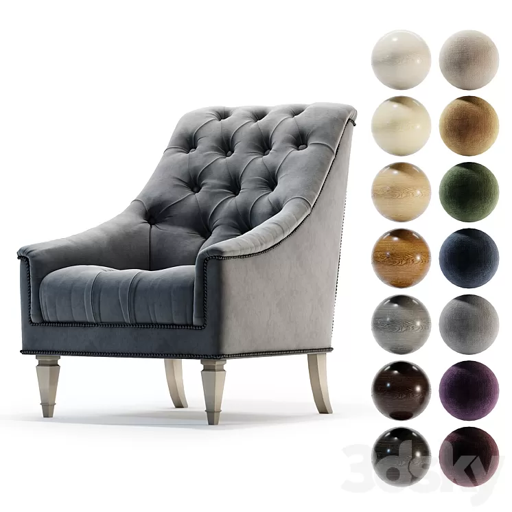 Elegance armchair 3D Model Elegance armchair 3D Model