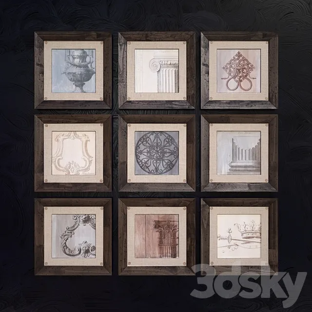 Elegance Traditional Architectural Art 3DModel Elegance Traditional Architectural Art 3DModel