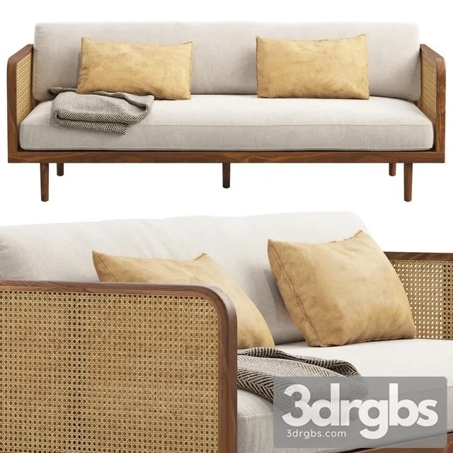Elegant Rattan Sofa 3D Model Download Elegant Rattan Sofa 3D Model Download