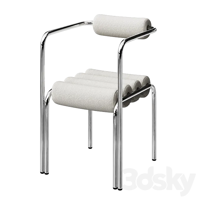 ELEGG CHAIR C WITH BOUCLE FABRIC 3D Model