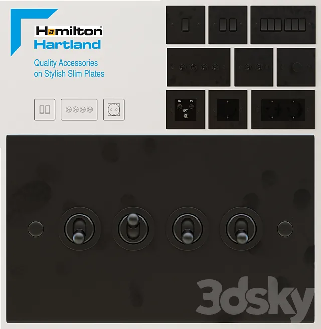 Elekrofurnitura – Hamilton – Hartland 3D Model Elekrofurnitura – Hamilton – Hartland 3D Model