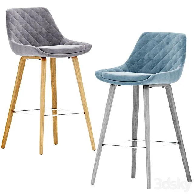 Element Joan bar stool 3D Model