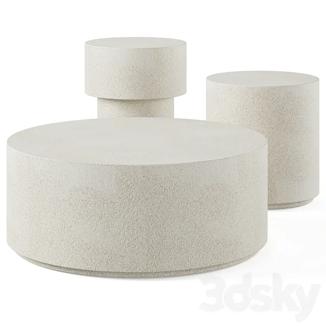 Elements coffee table by Ethnicraft 3D Model Elements coffee table by Ethnicraft 3D Model